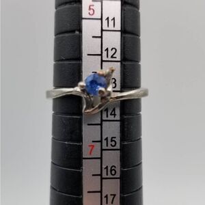 Sapphire crystal‎ blue size 6 ring R107